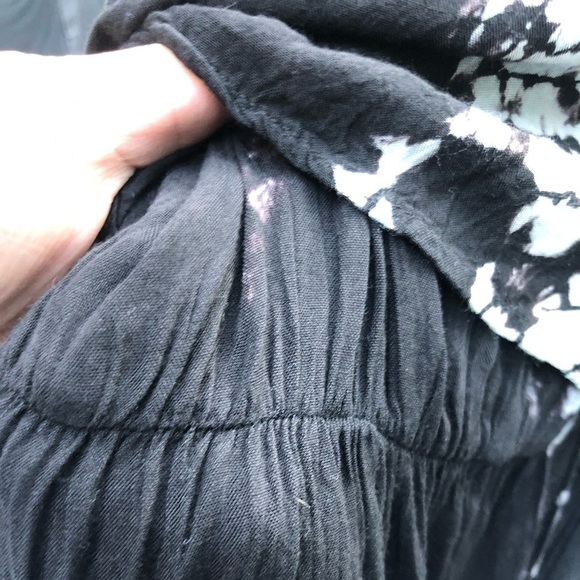 Mossimo Supply Co  size large black tie dye sun dress Maxi V-neck - Picture 4 of 7